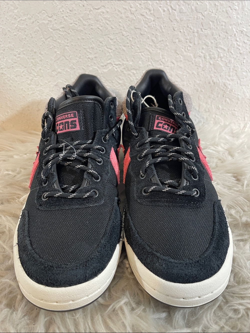 CONVERSE FASTBREAK PRO MID Cordura Sneakers Total Eclipse & Pink Size 11 NEW - Picture 3 of 14